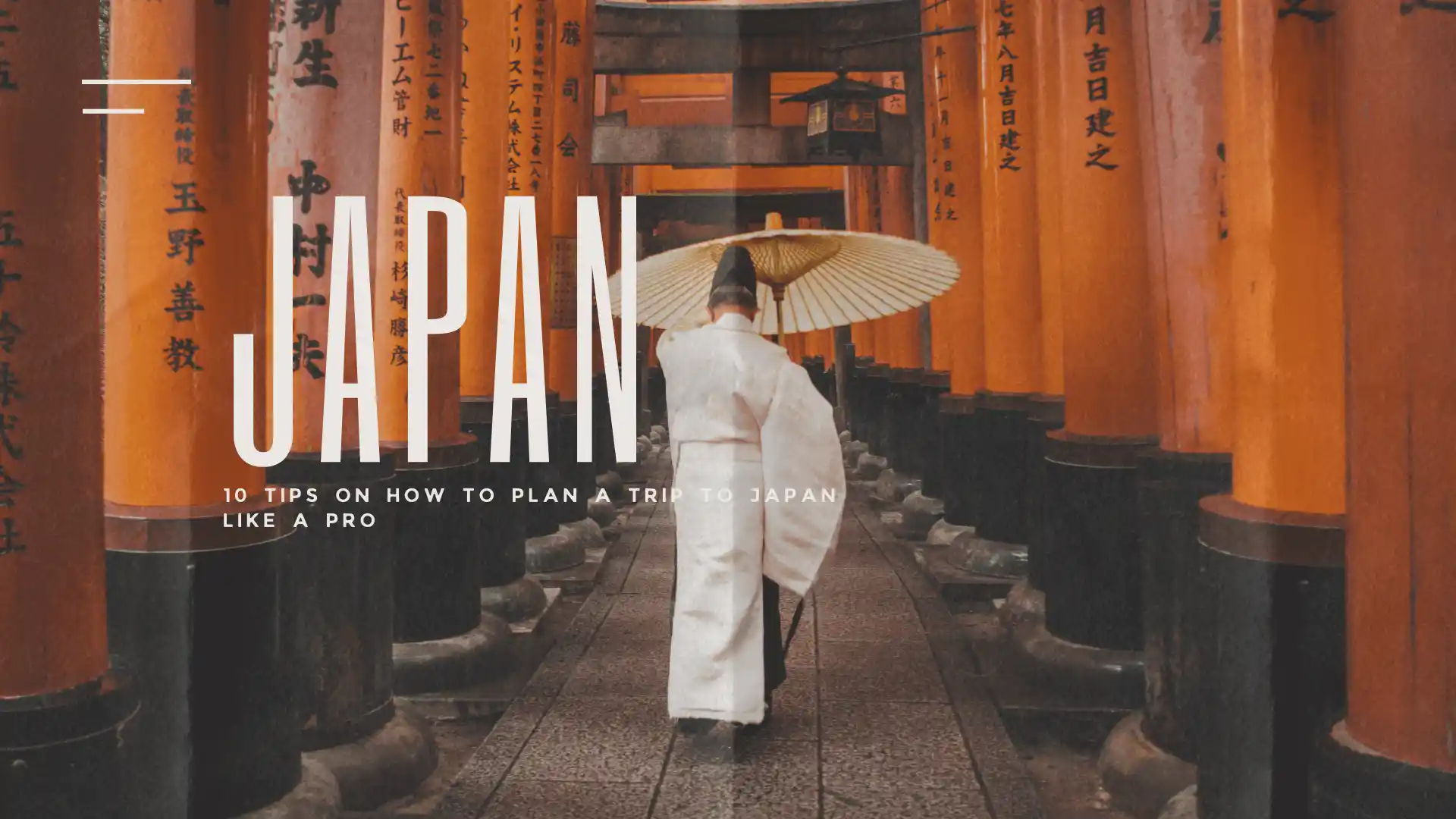 how to plan a trip to Japan